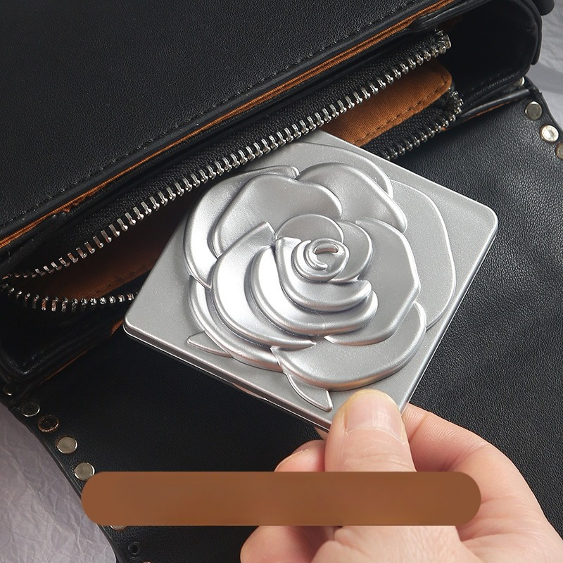 Luxury Skincare Products - Portable makeup mirror, lightweight luxury double-sided