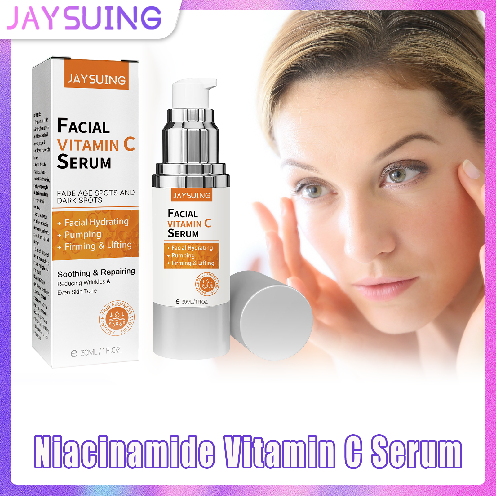 Luxury Skincare Line - Niacinamide Vitamin C Serum Daily Facial