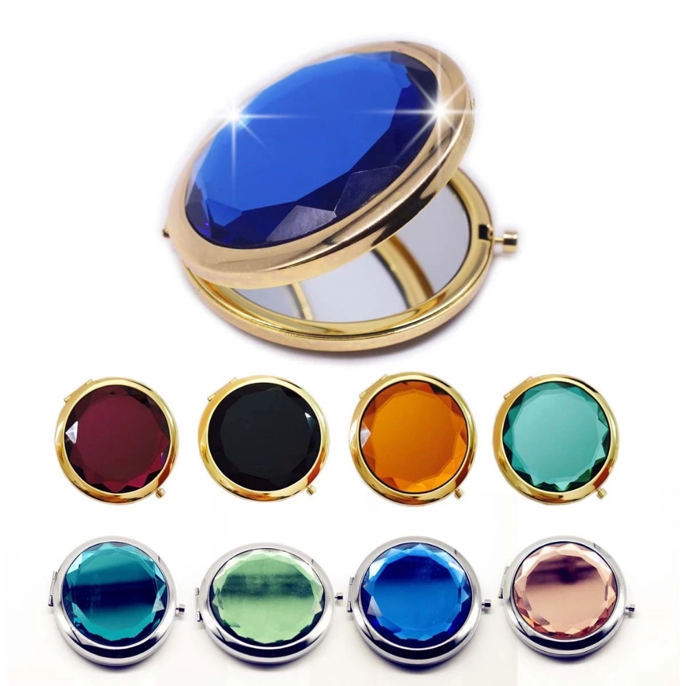Luxury Skincare Products - 1Pc Luxury Crystal Makeup Mirror Portable