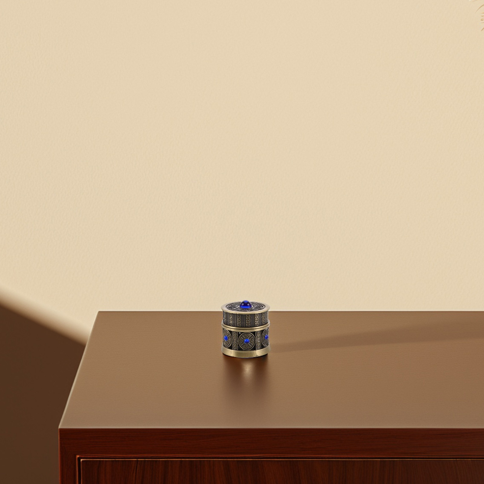Luxury Skincare Design - Metal Glass Refillable Cream Jar Small