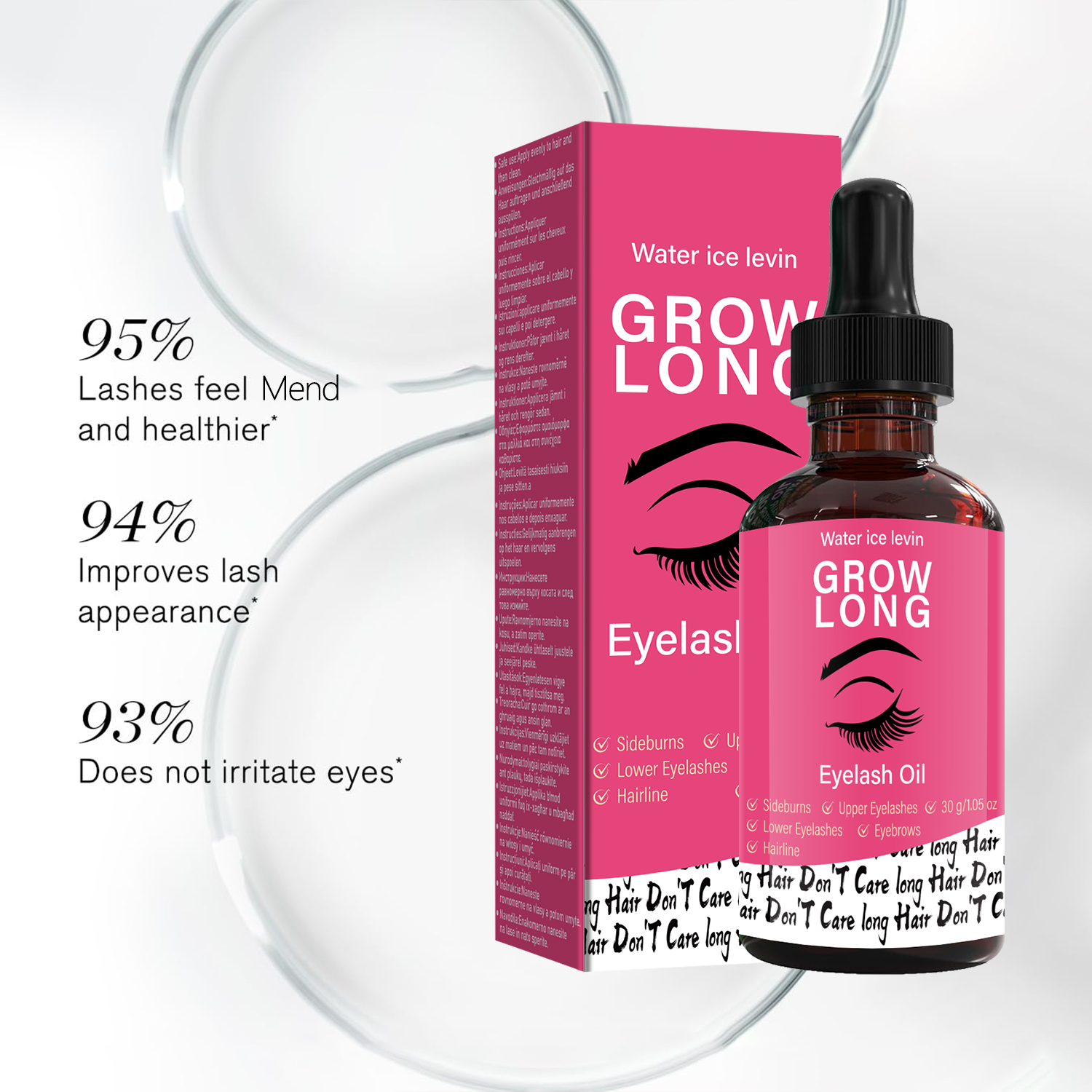 Growth Factor Serum - Eyelash Oil 30g with Collagen &