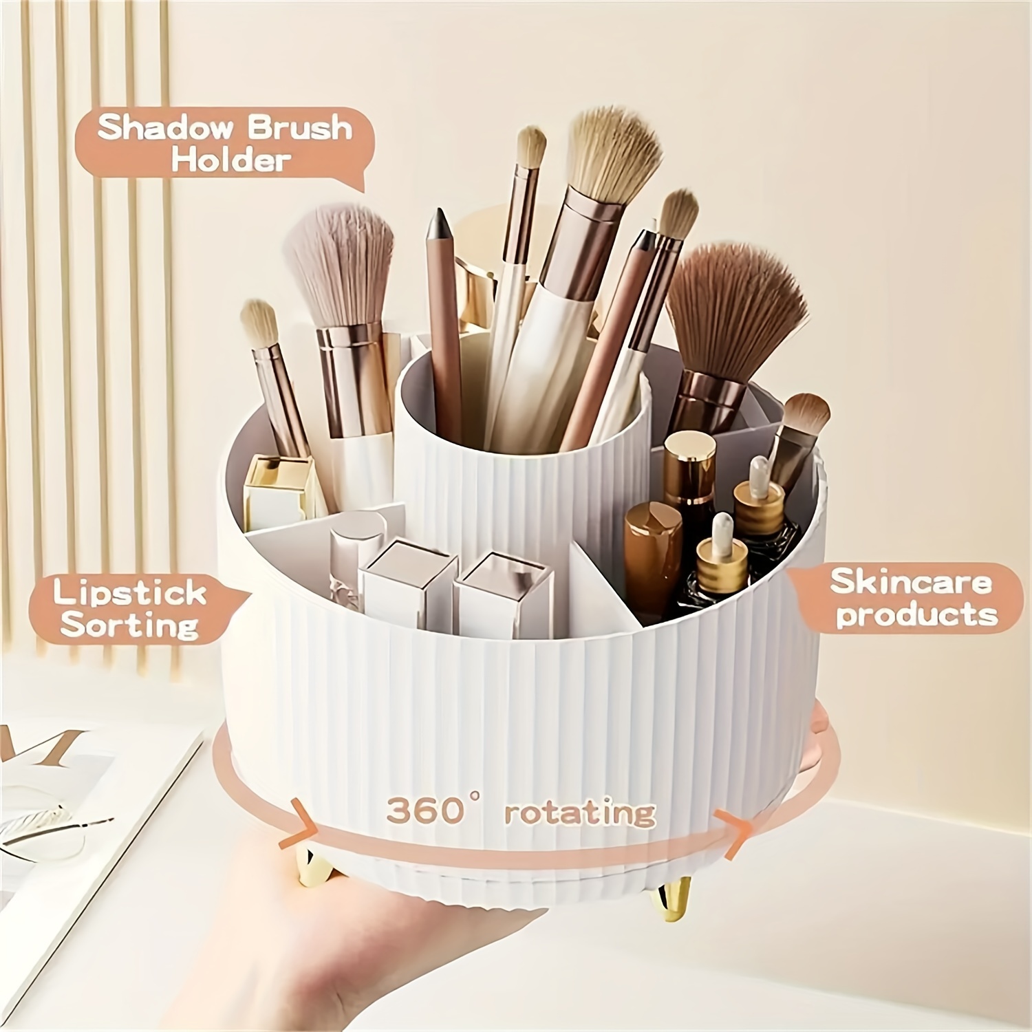 360-Degree Rotating Cosmetic S - Luxury Skincare Design ulasan dan harga