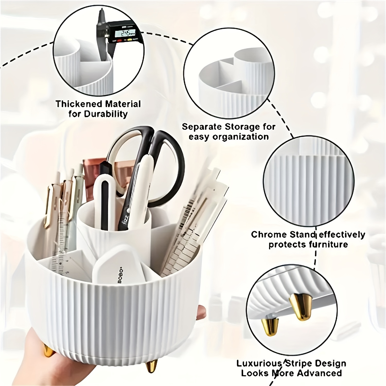 360-Degree Rotating Cosmetic S - Luxury Skincare Design ulasan dan harga