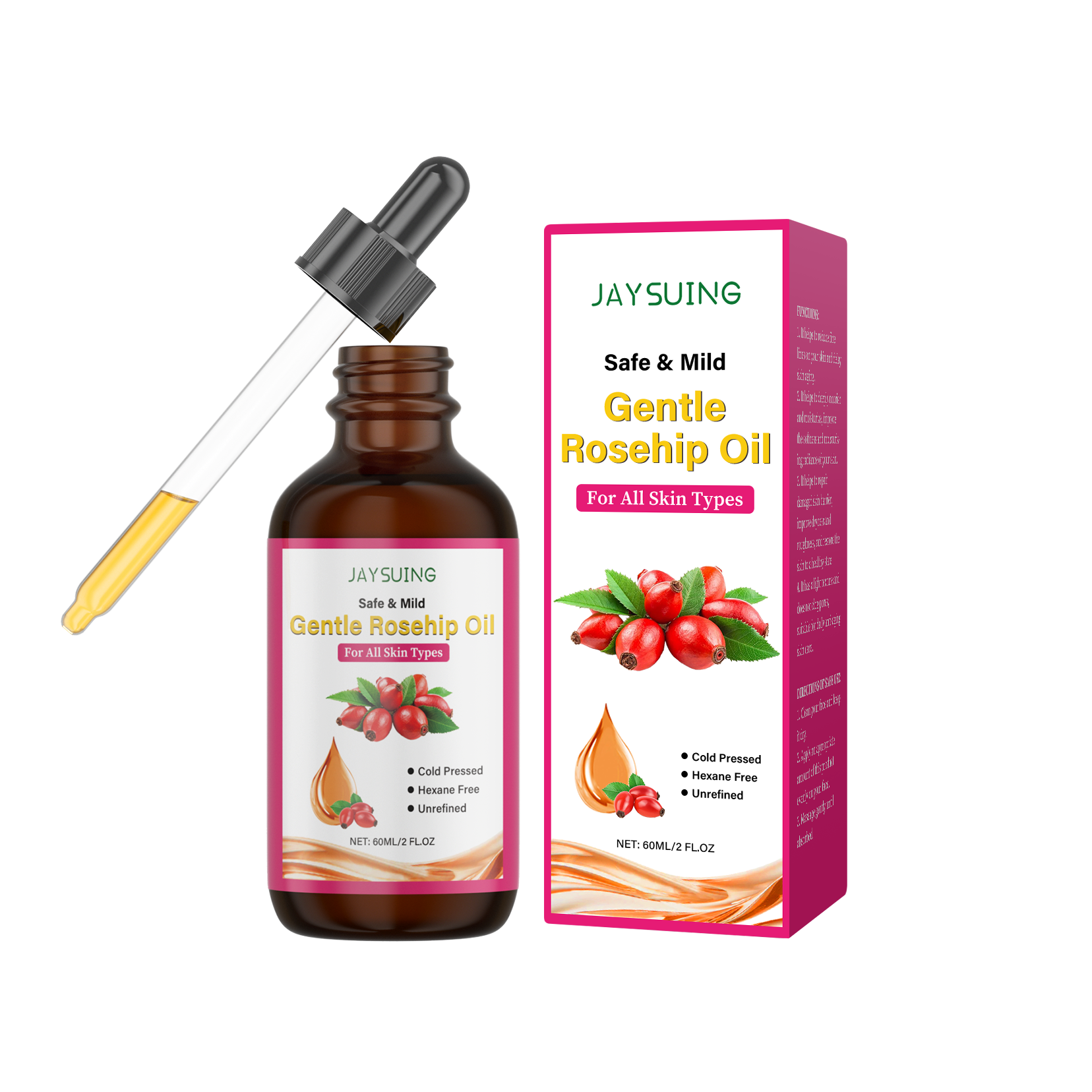 Rosehip Seed Oil for Face Cold - Cold Pressed Rose Hip ulasan dan harga