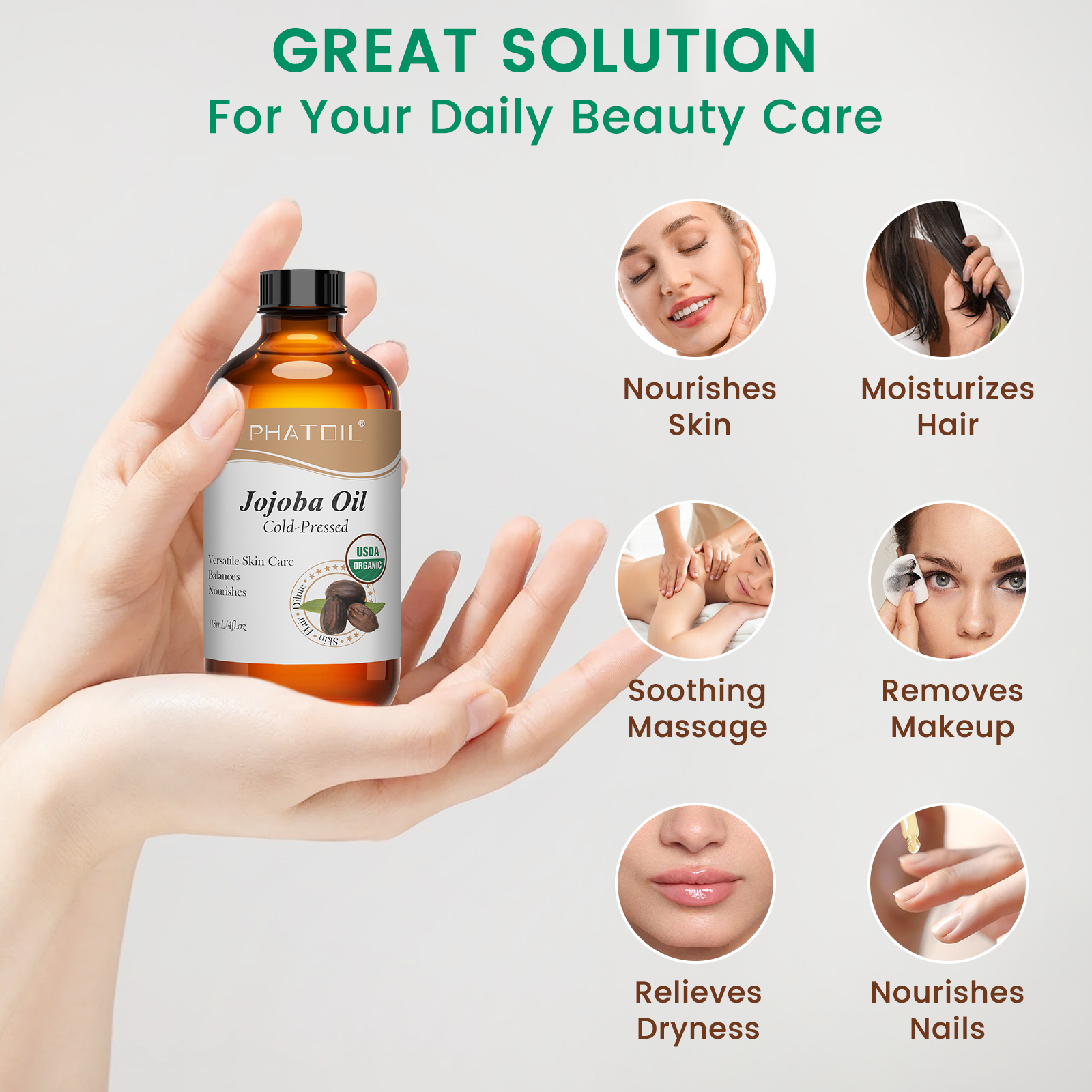 PHATOIL 118ml Organic Jojoba O - Cold Pressed Rose Hip ulasan dan harga