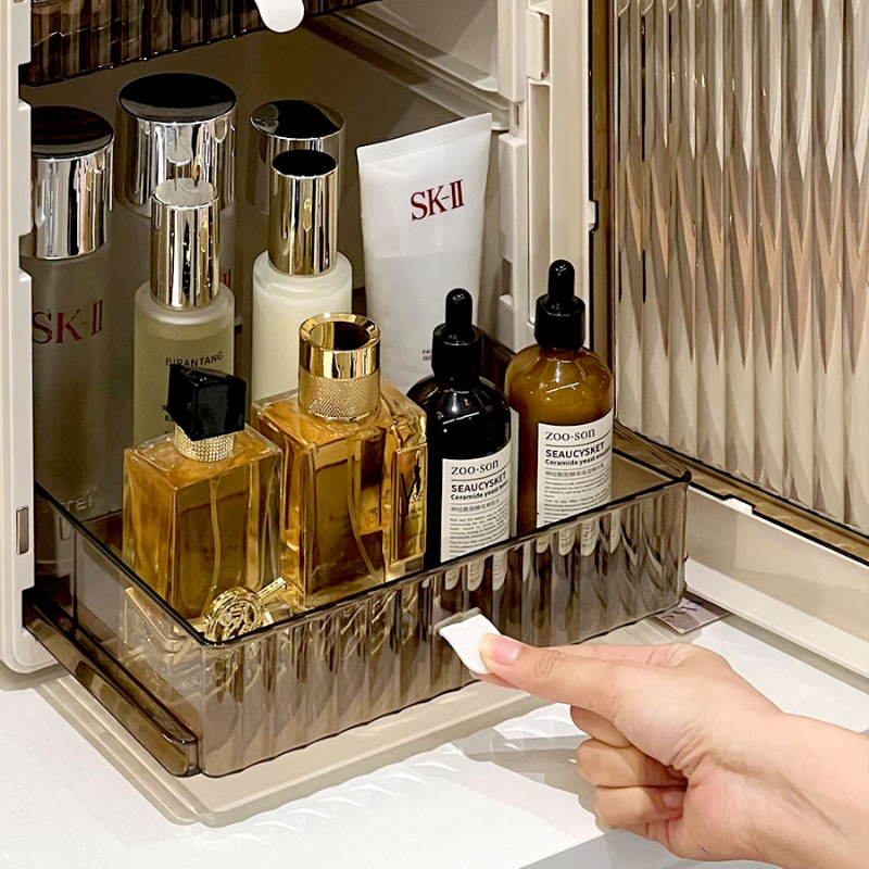 Luxury Cosmetic Organizer with - Luxury Skincare Design ulasan dan harga