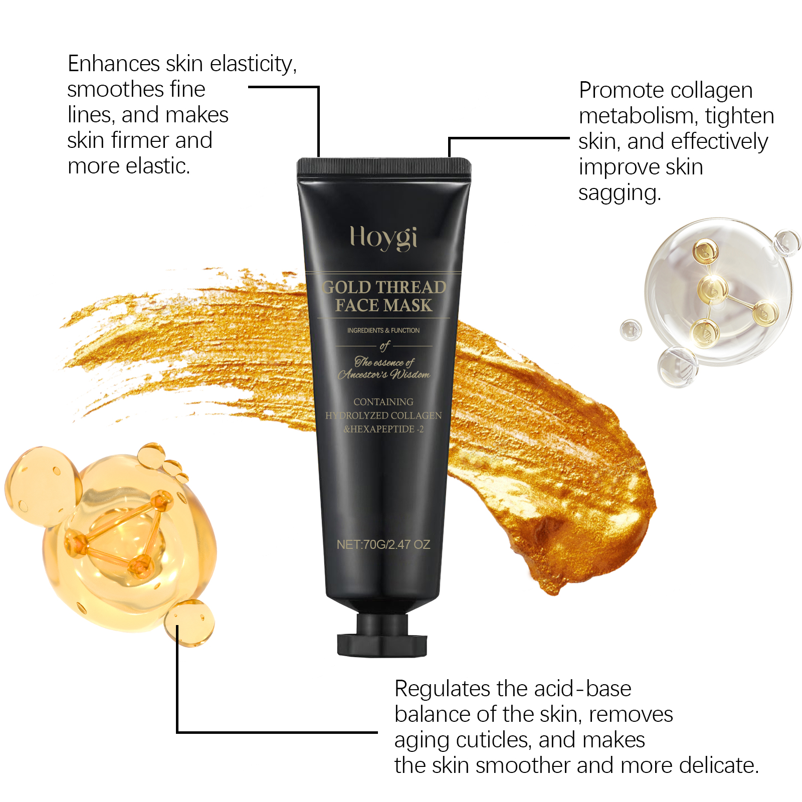 HOYGI 24K Gold Peeling Face Ma - Luxury Skincare For Women ulasan dan harga