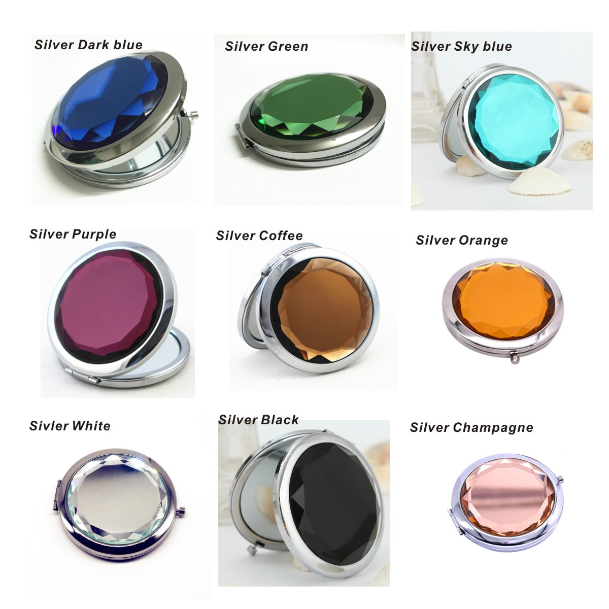 1Pc Luxury Crystal Makeup Mirr - Luxury Skincare Products ulasan dan harga