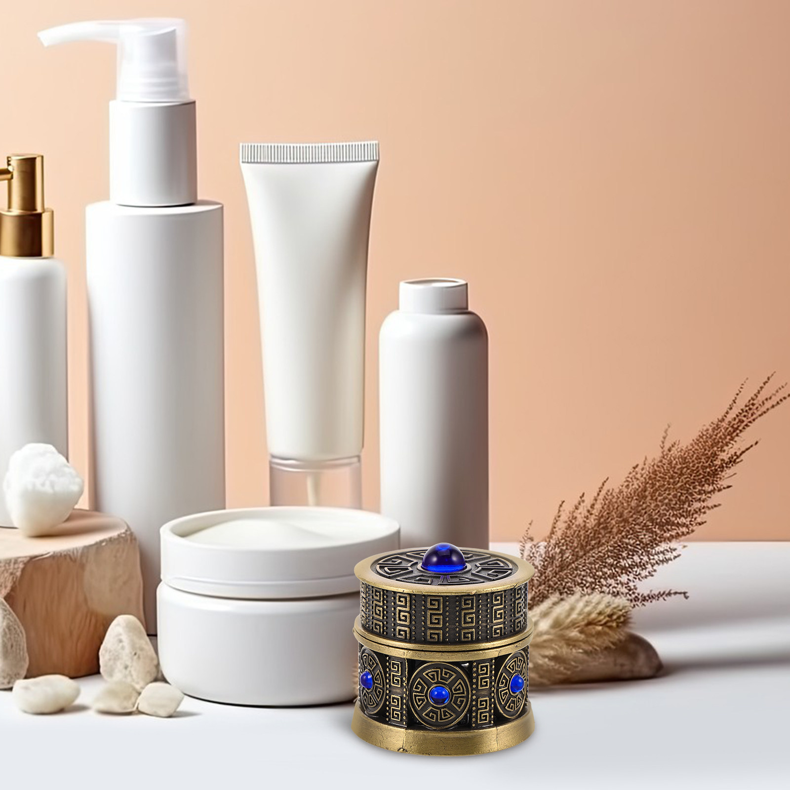 Metal Glass Refillable Cream J - Luxury Skincare Design ulasan dan harga