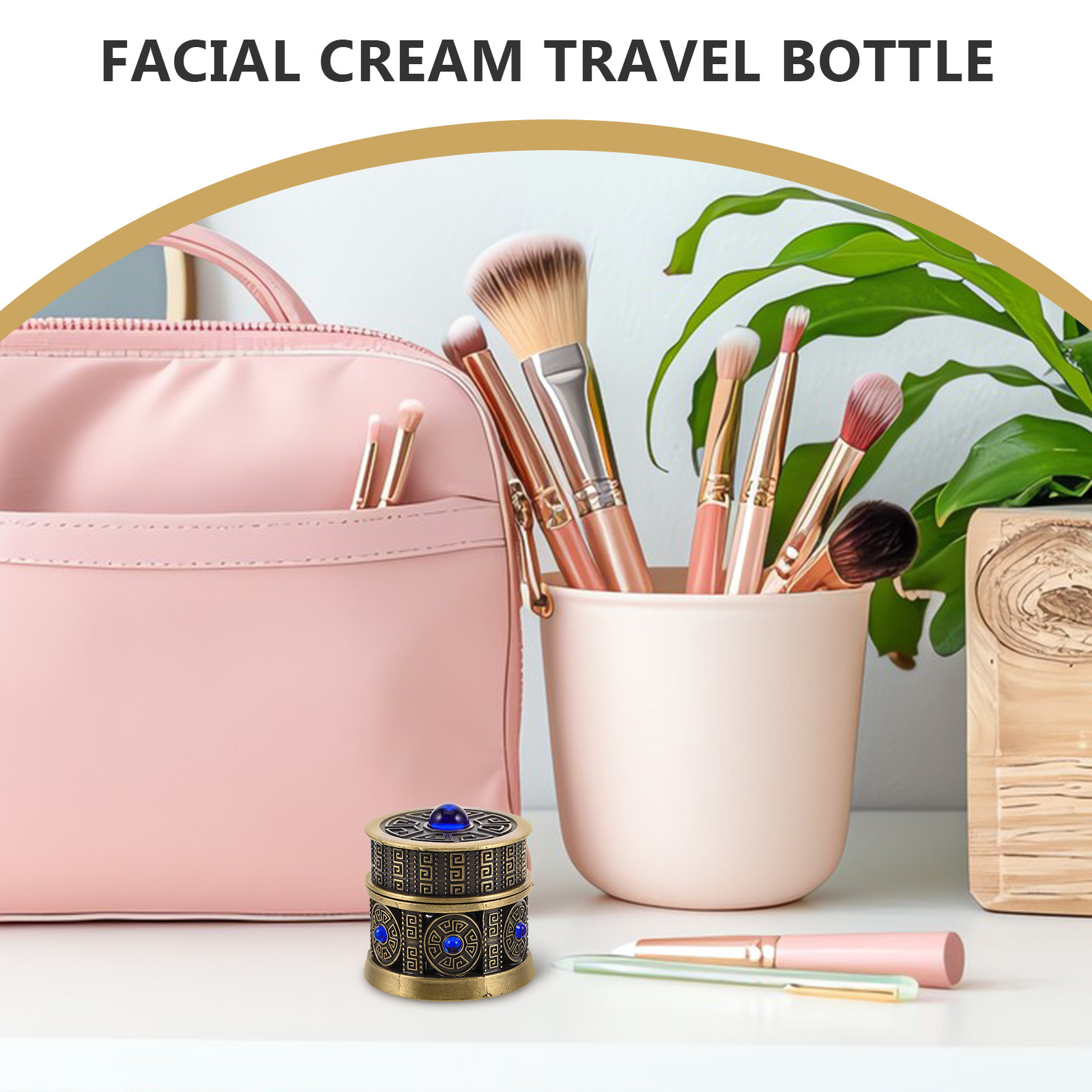 Metal Glass Refillable Cream J - Luxury Skincare Design ulasan dan harga