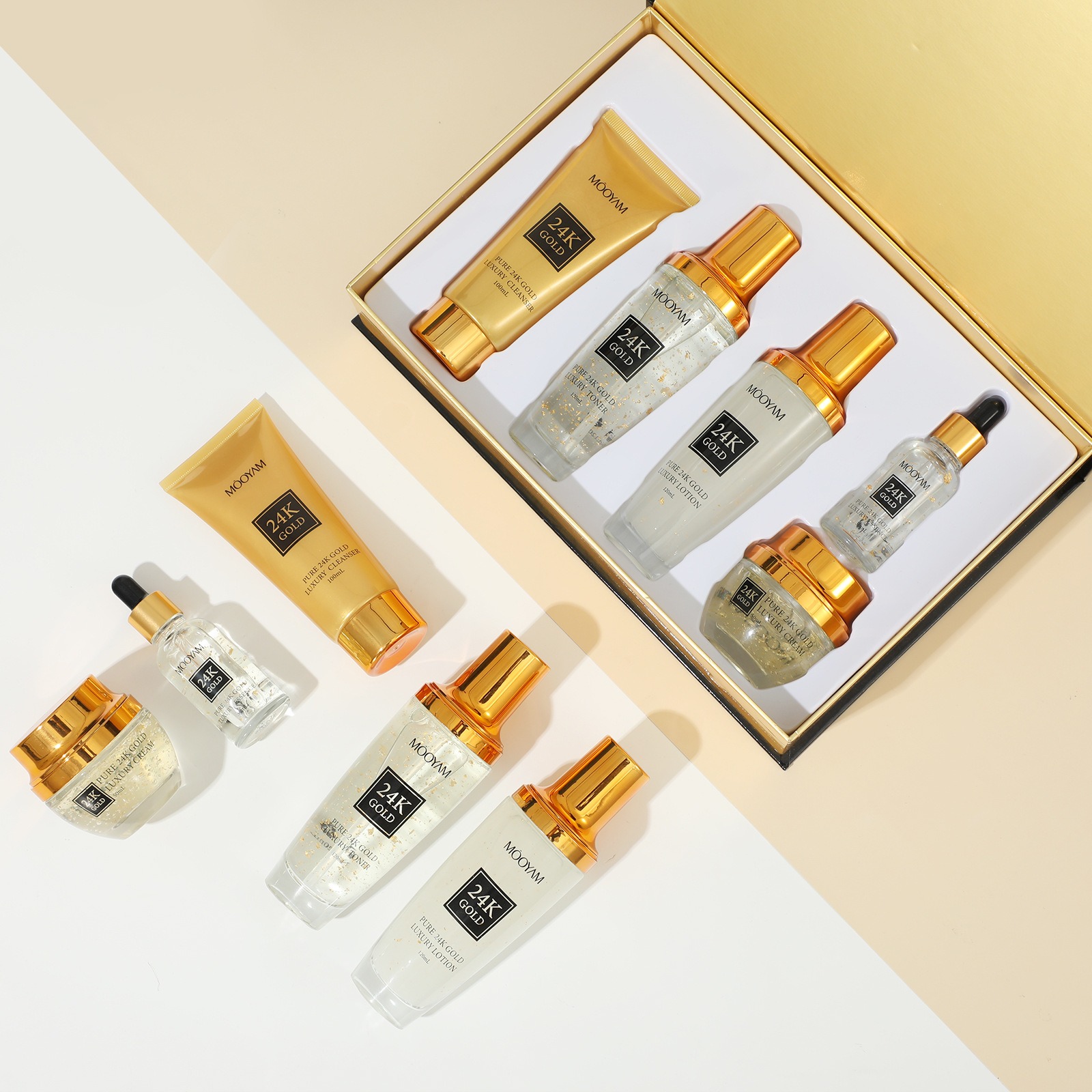 24K Gold LUXURY Moisturizin An - Luxury Skincare Line ulasan dan harga
