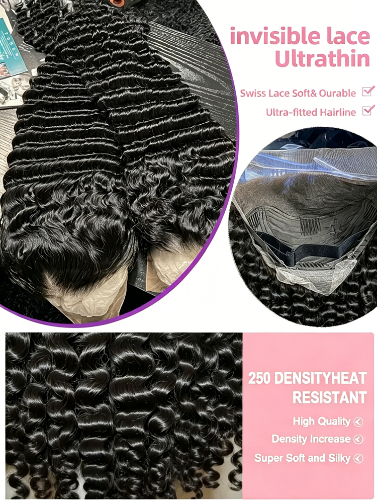 13x6 HD Loose Deep Wave Lace F - Luxury Skincare For Women ulasan dan harga