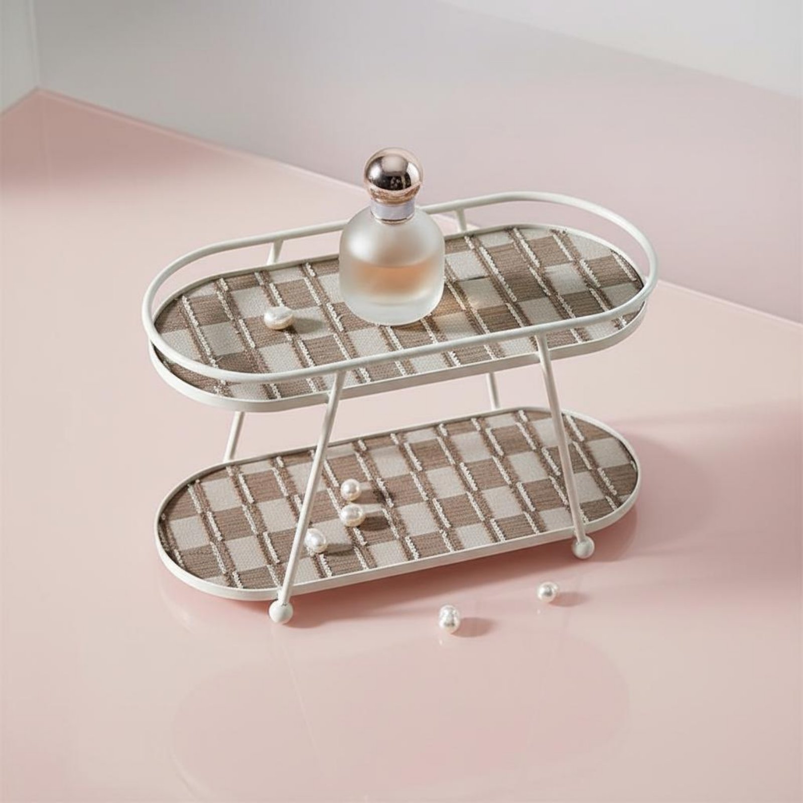 Cosmetic Display Rack Decorati - Luxury Skincare Design ulasan dan harga