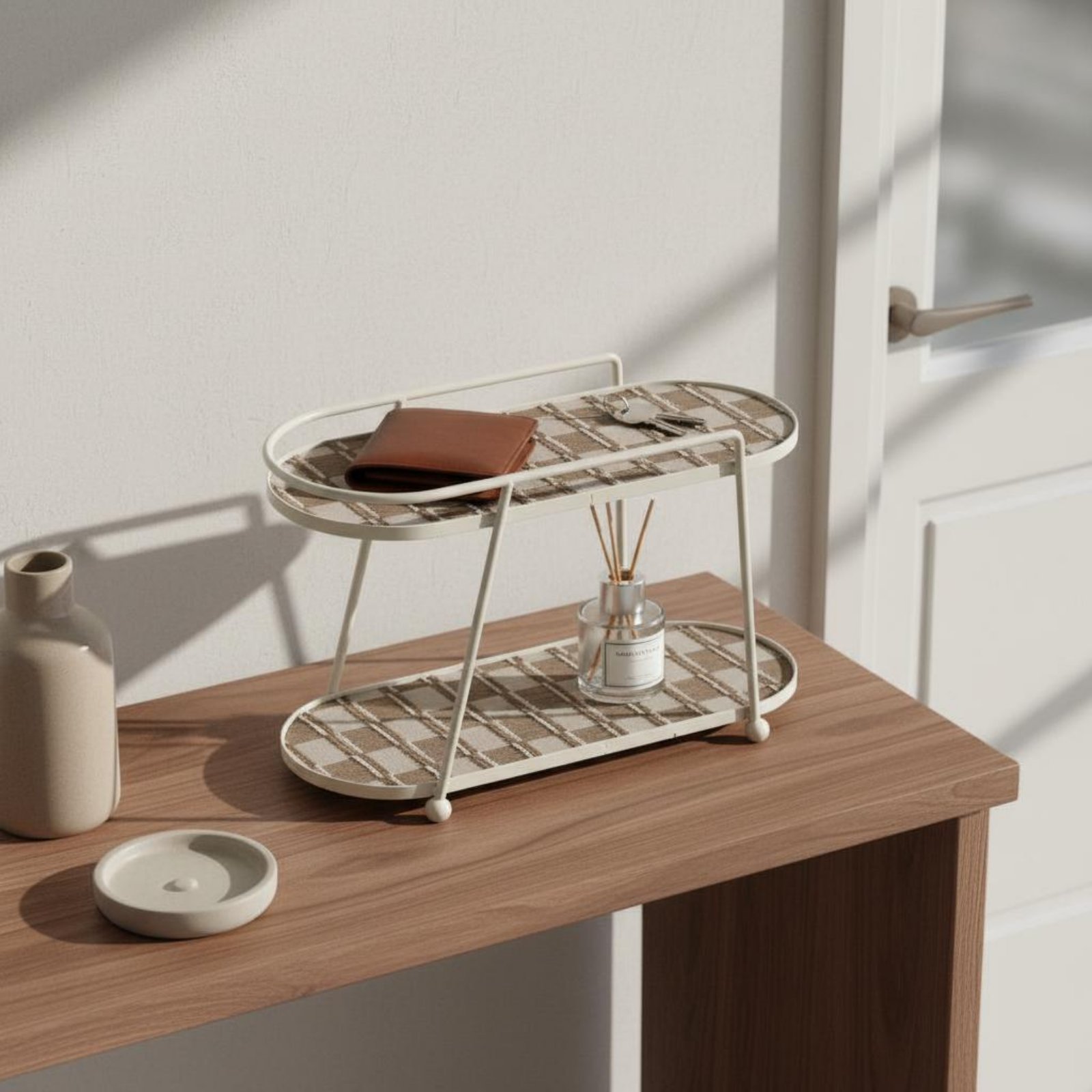 Cosmetic Display Rack Decorati - Luxury Skincare Design ulasan dan harga