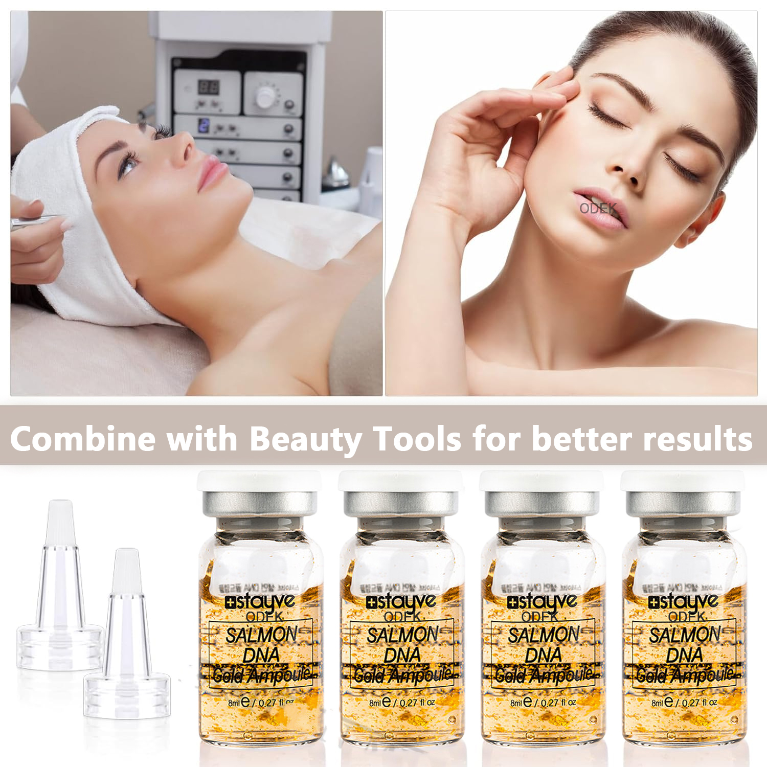 Korea 8ml Salmon DNA Gold Ampo - Growth Factor Serum ulasan dan harga