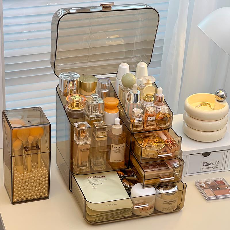 Luxury Acrylic Cosmetic Storag - Luxury Skincare Design ulasan dan harga
