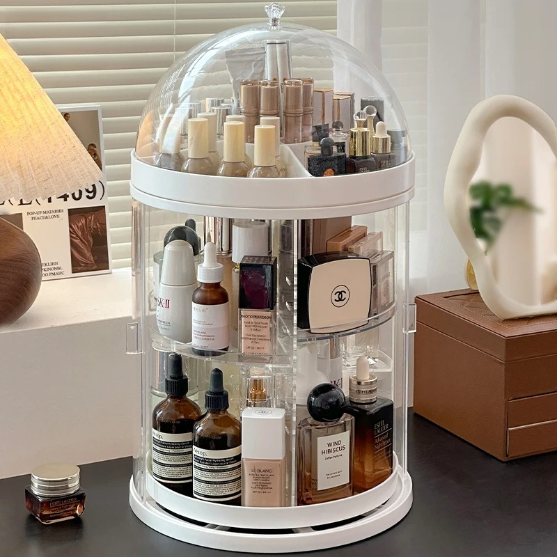 Rotating Acrylic Cosmetic Orga - Luxury Skincare Design ulasan dan harga
