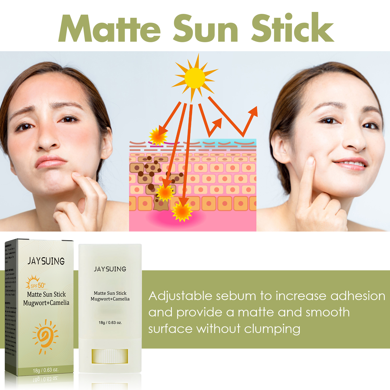 Matte Sun Stick UV Protection  - Luxury Skincare Products ulasan dan harga